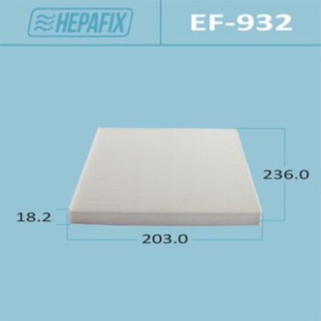 фото Hepafix EF-932 Салонный фильтр ac-932 hepafix (1/100) Hepafix EF-932 Салонный фильтр ac-932 hepafix (1/100)