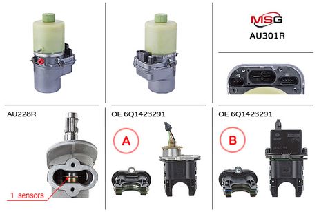 MSG Rebuilding AU301R Насос эгур восстановленный audi A2 2000-2005