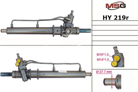фото MSG HY219R Рулевая рейка с ГУР восстановленная hyundai h100 (P) 93-00, hyundai Porter 06- MSG HY219R Рулевая рейка с ГУР восстановленная hyundai h100 (P) 93-00, hyundai Porter 06-