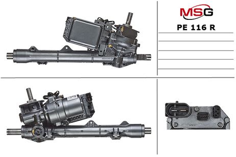 фото MSG PE116R Рулевая рейка с ЭУР восстановленная peugeot 207 2006-, citroen C3 picasso 2009- MSG PE116R Рулевая рейка с ЭУР восстановленная peugeot 207 2006-, citroen C3 picasso 2009-