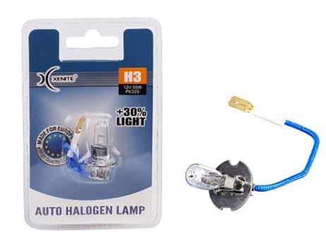 фото XENITE 1 007 088 Лампа галоген 12V H3 55W Pk22s Standart +30% яркости XENITE 1 007 088 Лампа галоген 12V H3 55W Pk22s Standart +30% яркости