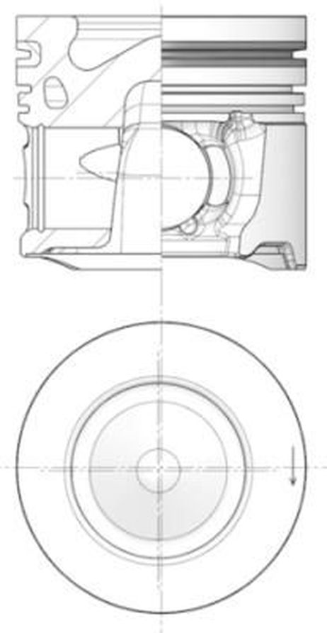 Kolbenschmidt 41 253 600 Поршень