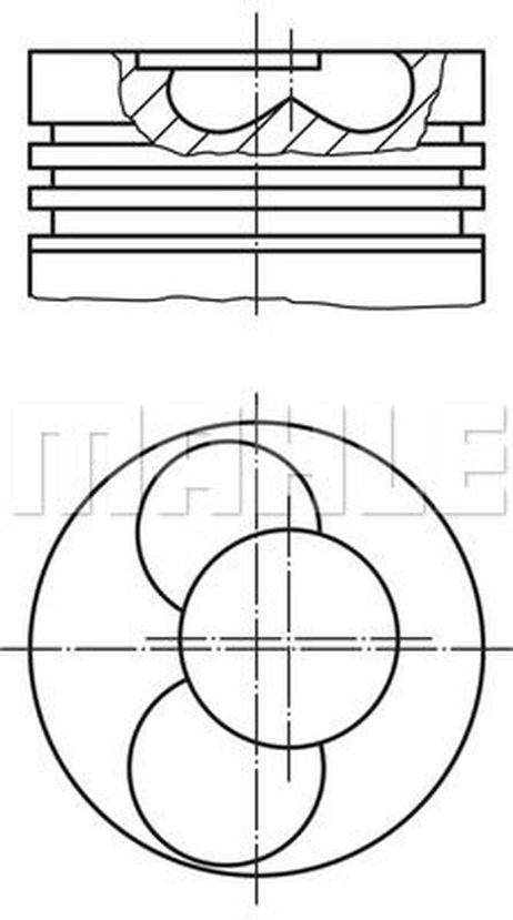 Mahle 033 PI 00107 000 Поршнекомплект