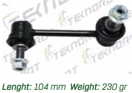 фото TEKNOROT MA-167 Стойка переднего стабилизатора L, L=104mm | перед прав | TEKNOROT MA-167 Стойка переднего стабилизатора L, L=104mm | перед прав |