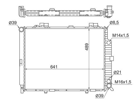 фото AUTOLEADER MB-W210-1232 Радиатор системы охлаждения AUTOLEADER MB-W210-1232 Радиатор системы охлаждения