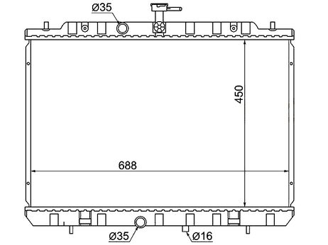 фото AUTOLEADER NS-NT31-1216 Радиатор системы охлаждения AUTOLEADER NS-NT31-1216 Радиатор системы охлаждения