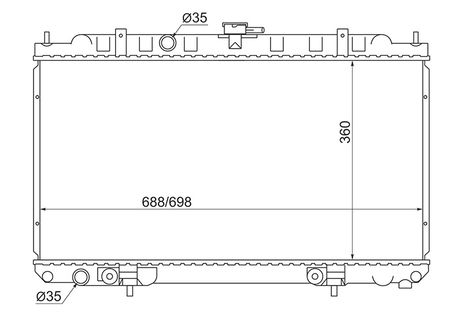 фото AUTOLEADER NS-P12-1226 Радиатор системы охлаждения AUTOLEADER NS-P12-1226 Радиатор системы охлаждения