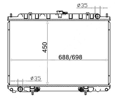 фото AUTOLEADER NS-U30-1226 Радиатор системы охлаждения AUTOLEADER NS-U30-1226 Радиатор системы охлаждения