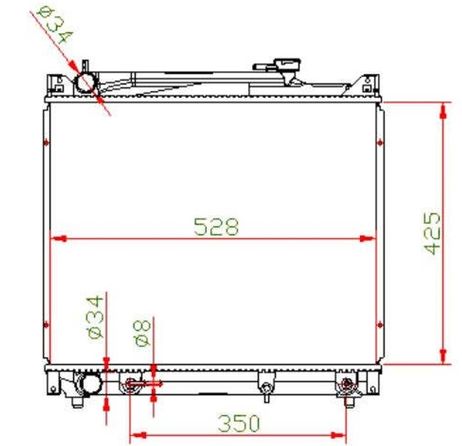 фото AUTOLEADER SZ-TD51-1226 Радиатор системы охлаждения AUTOLEADER SZ-TD51-1226 Радиатор системы охлаждения