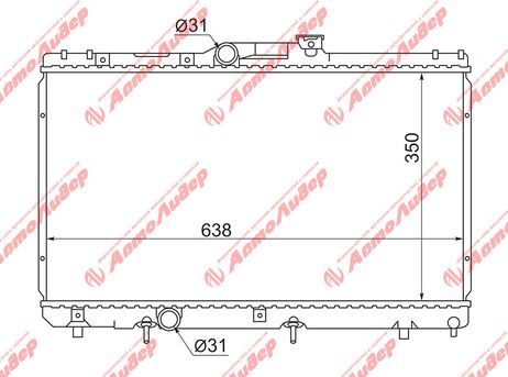 фото AUTOLEADER TY-AE110-1216 Радиатор системы охлаждения AUTOLEADER TY-AE110-1216 Радиатор системы охлаждения