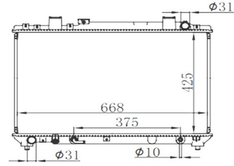 фото AUTOLEADER TY-SR40-1216 Радиатор системы охлаждения AUTOLEADER TY-SR40-1216 Радиатор системы охлаждения