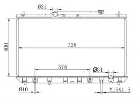 фото AUTOLEADER TY-SXV20-1216 Радиатор системы охлаждения AUTOLEADER TY-SXV20-1216 Радиатор системы охлаждения