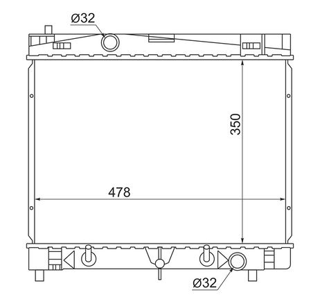 фото AUTOLEADER TY-ZSP110-1216 Радиатор системы охлаждения AUTOLEADER TY-ZSP110-1216 Радиатор системы охлаждения