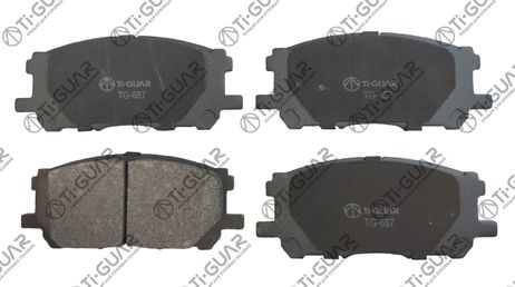 фото Ti-Guar TG-687 Колодки тормозные дисковые Ti-Guar TG-687 Колодки тормозные дисковые