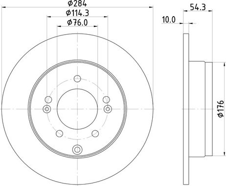 Nisshinbo ND6003K Диск тормозной | зад |
