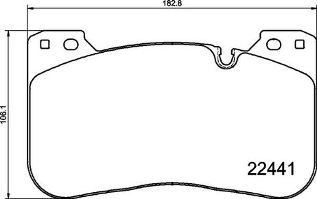 Brembo P 06 100 Комплект тормозных колодок | перед |