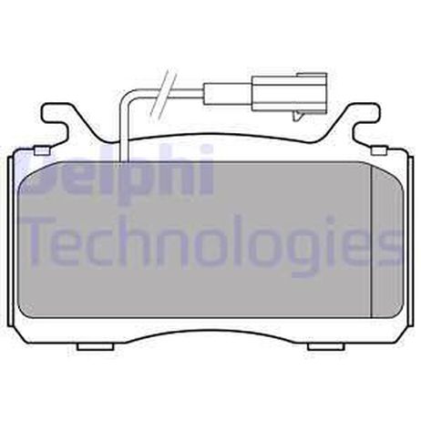 Delphi LP3310 Колодки тормозные передние AR giulia 15>, AR stelvio 16>