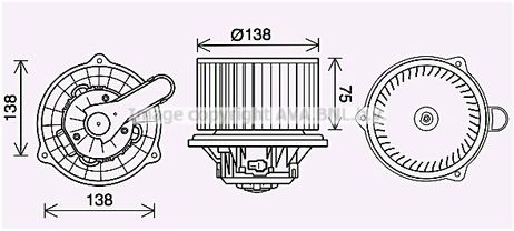 AVA KA8288 Электродвигатель