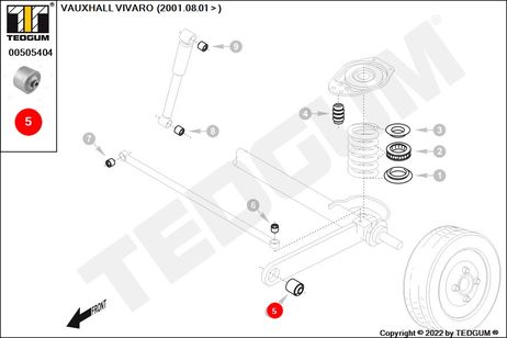 фото TEDGUM 00505404 Втулка балки TEDGUM 00505404 Втулка балки