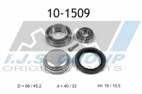 IJS GROUP 10-1509 Комплект подшипника | перед |