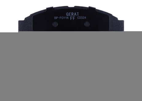 фото Gerat BP-F011N Колодки тормозные () Normal | перед прав/лев | Gerat BP-F011N Колодки тормозные () Normal | перед прав/лев |