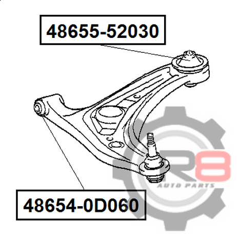фото R8 R8-48655-52030 Сайлентблок 48655-52030* R8 R8 R8-48655-52030 Сайлентблок 48655-52030* R8