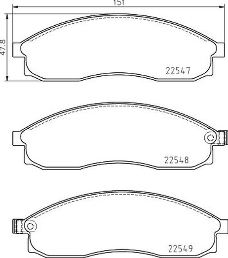 Hella 8DB355029-551 Колодки тормозные дисковые