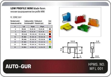 фото Auto-GUR AGFL75A Предохранитель mini (micro) 7.5a коричневый Auto-GUR AGFL75A Предохранитель mini (micro) 7.5a коричневый