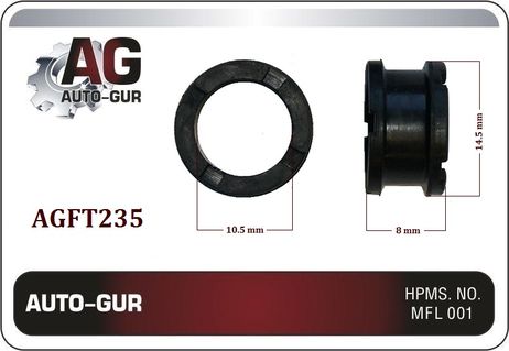фото Auto-GUR AGFT235 Кольцо топливной форсунки 14,5*10,5*8mmФИГУРНАЯ Auto-GUR AGFT235 Кольцо топливной форсунки 14,5*10,5*8mmФИГУРНАЯ