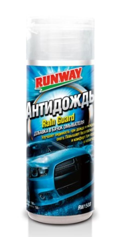 фото Runway RW1509 Антидождь (добавка в бачок омывателя) 150мл Runway RW1509 Антидождь (добавка в бачок омывателя) 150мл