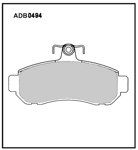 фото Allied Nippon ADB0494 Колодки тормозные дисковые Allied Nippon ADB0494 Колодки тормозные дисковые