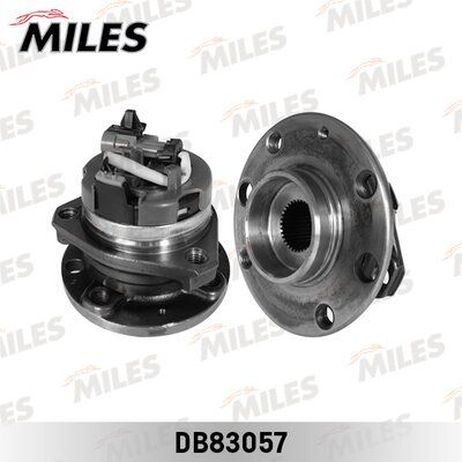 Miles DB83057 Ступица с подшипником передняя (4 Отверстия) + abs, opel astra g/zafira a 98-05.