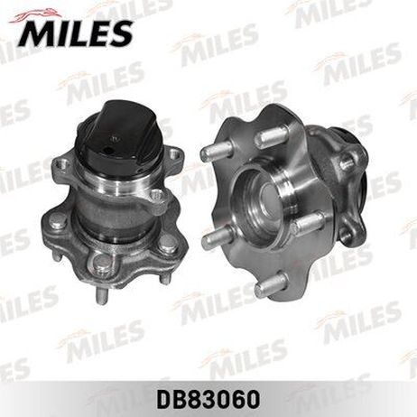 Miles DB83060 Ступица с подшипником задняя под abs, nissan qashqai i/x-trail T31 07- fwd.