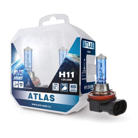 фото AVS A78906S Лампа галогенная atlas pb/5000к/pb H11.12V.55W-2шт. AVS A78906S Лампа галогенная atlas pb/5000к/pb H11.12V.55W-2шт.