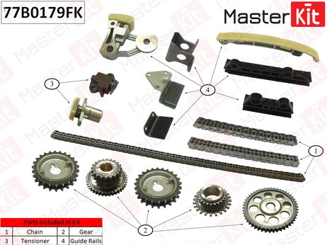 фото Master KiT 77B0179FK Комплект цепи ГРМ Master KiT 77B0179FK Комплект цепи ГРМ