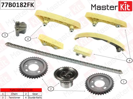 фото Master KiT 77B0182FK Комплект цепи ГРМ Master KiT 77B0182FK Комплект цепи ГРМ