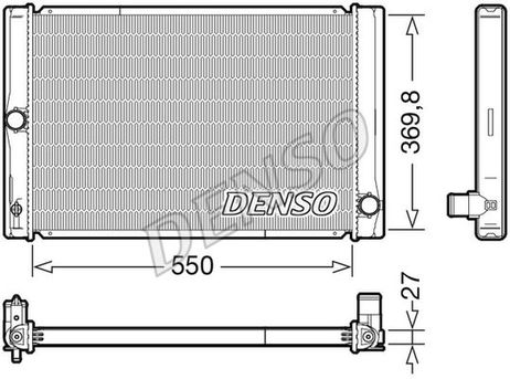 Denso DRM50123 Радиатор системы охлаждения