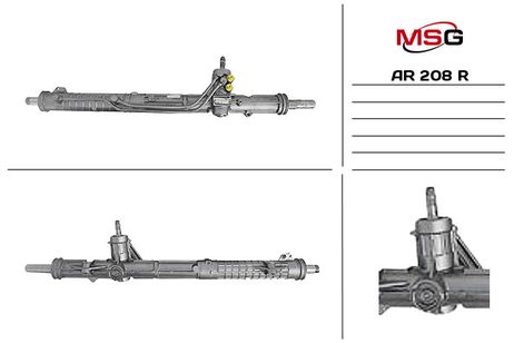 фото MSG Rebuilding AR208R Рулевая рейка с ГУР восстановленная Alfa Romeo 156 1997-2000, Alfa Romeo 156 2000-2005 MSG Rebuilding AR208R Рулевая рейка с ГУР восстановленная Alfa Romeo 156 1997-2000, Alfa Romeo 156 2000-2005