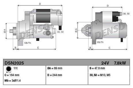 Denso DSN2025 Стартер