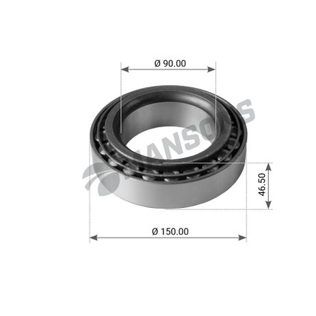 фото Mansons 300 014 Подшипник ступ 33118 внутренний BPW 10-12т Mansons 300 014 Подшипник ступ 33118 внутренний BPW 10-12т