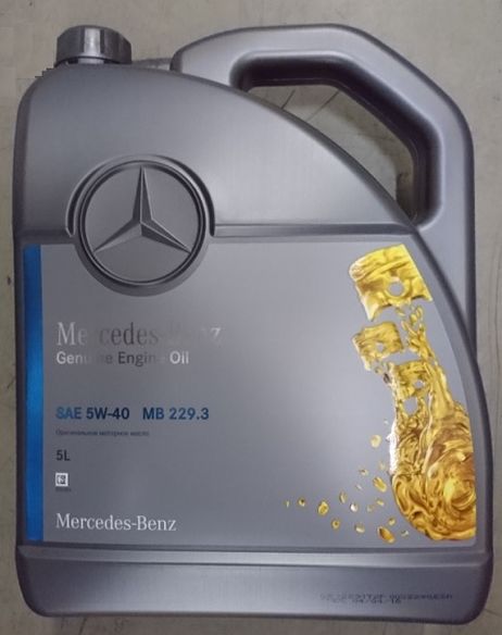 фото Mercedes A000989770213BHFR Масло 5w40 МB 229.3 5L Mercedes A000989770213BHFR Масло 5w40 МB 229.3 5L