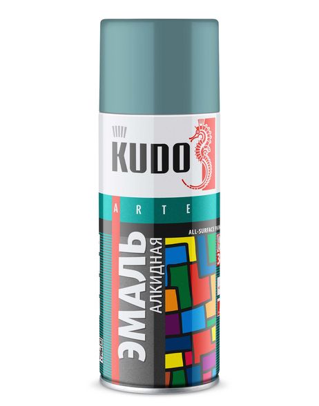 фото KUDO KU-10114 Эмаль универсальная «3p» technology Серо-голубая RAL 5024 520 мл KUDO KU-10114 Эмаль универсальная «3p» technology Серо-голубая RAL 5024 520 мл