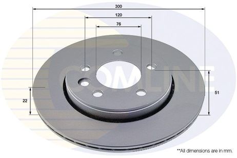 Comline ADC2921V Диск тормозной