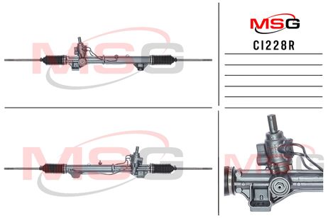 фото MSG CI228R Рейка рулевая с ГУР citroen jumpy 07-peugeot expert 07-, fiat scudo 07- MSG ci228r MSG CI228R Рейка рулевая с ГУР citroen jumpy 07-peugeot expert 07-, fiat scudo 07- MSG ci228r
