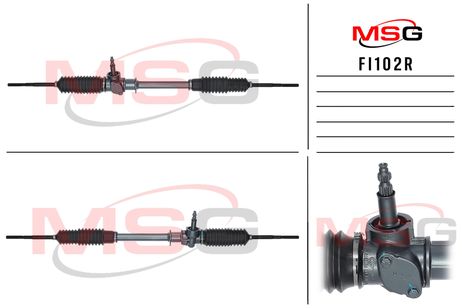 фото MSG FI102R Рейка рулевая без ГУР fiat fiorino 88-01, fiat ritmo 78-89, fiat UNO 88-95 MSG fi102r MSG FI102R Рейка рулевая без ГУР fiat fiorino 88-01, fiat ritmo 78-89, fiat UNO 88-95 MSG fi102r