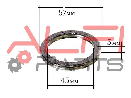 фото Alfi Parts GP1003 Кольцо-прокладка системы выхлопа (90917-06004) 45/57/5 Alfi Parts GP1003 Кольцо-прокладка системы выхлопа (90917-06004) 45/57/5