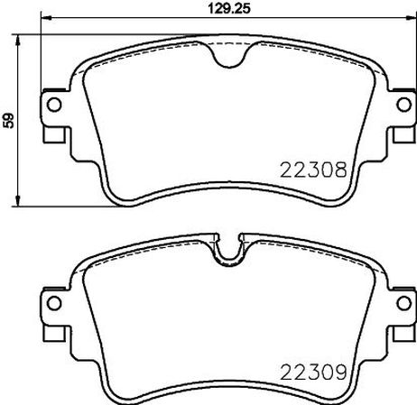 Hella 8DB 355 024-791 Колодки тормозные дисковые | зад |