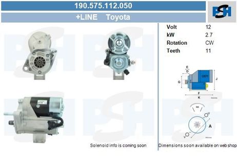 BV PSH 190.575.112.050 Starter