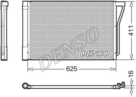 Denso DCN05022 Конденсор кондиционера