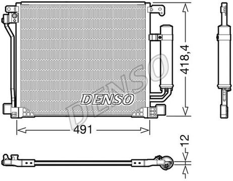Denso DCN46025 Конденсор кондиционера